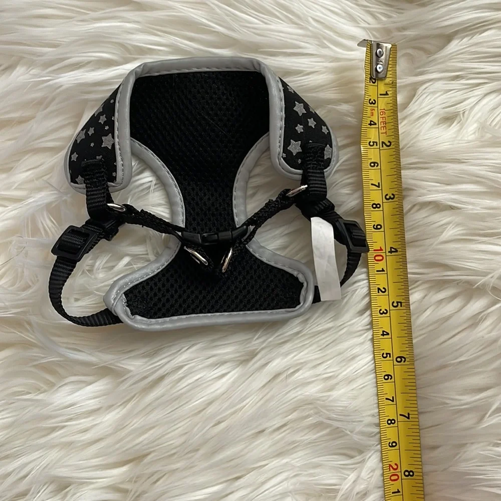 🐈‍⬛🖤Starry Black Reflective Cat/Kitten Harness NWOT